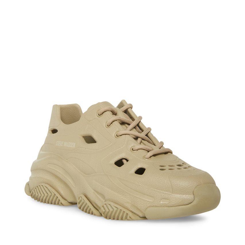 Olive Steve Madden Possessive Women's Sneakers | PH 3472IKH